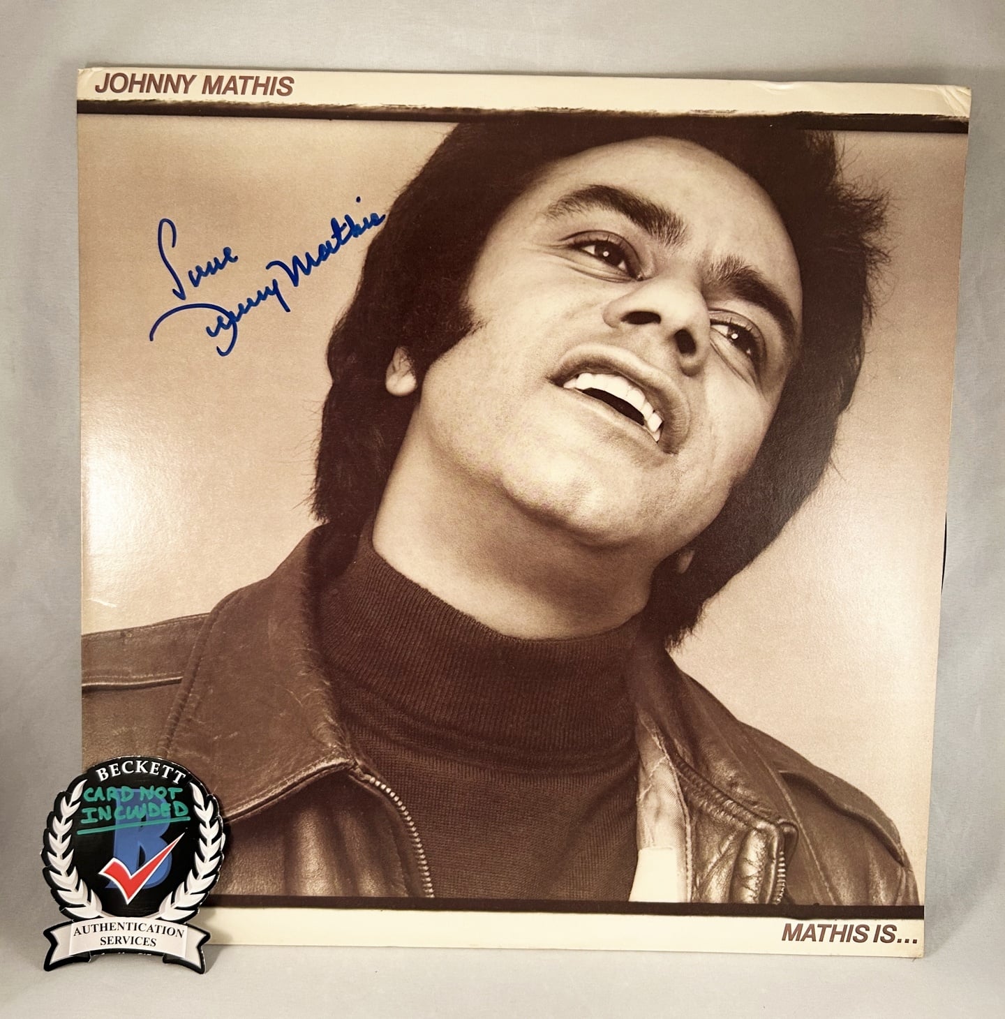 Johnny Mathis Signed Vinyl LP Album Beckett BAS 1