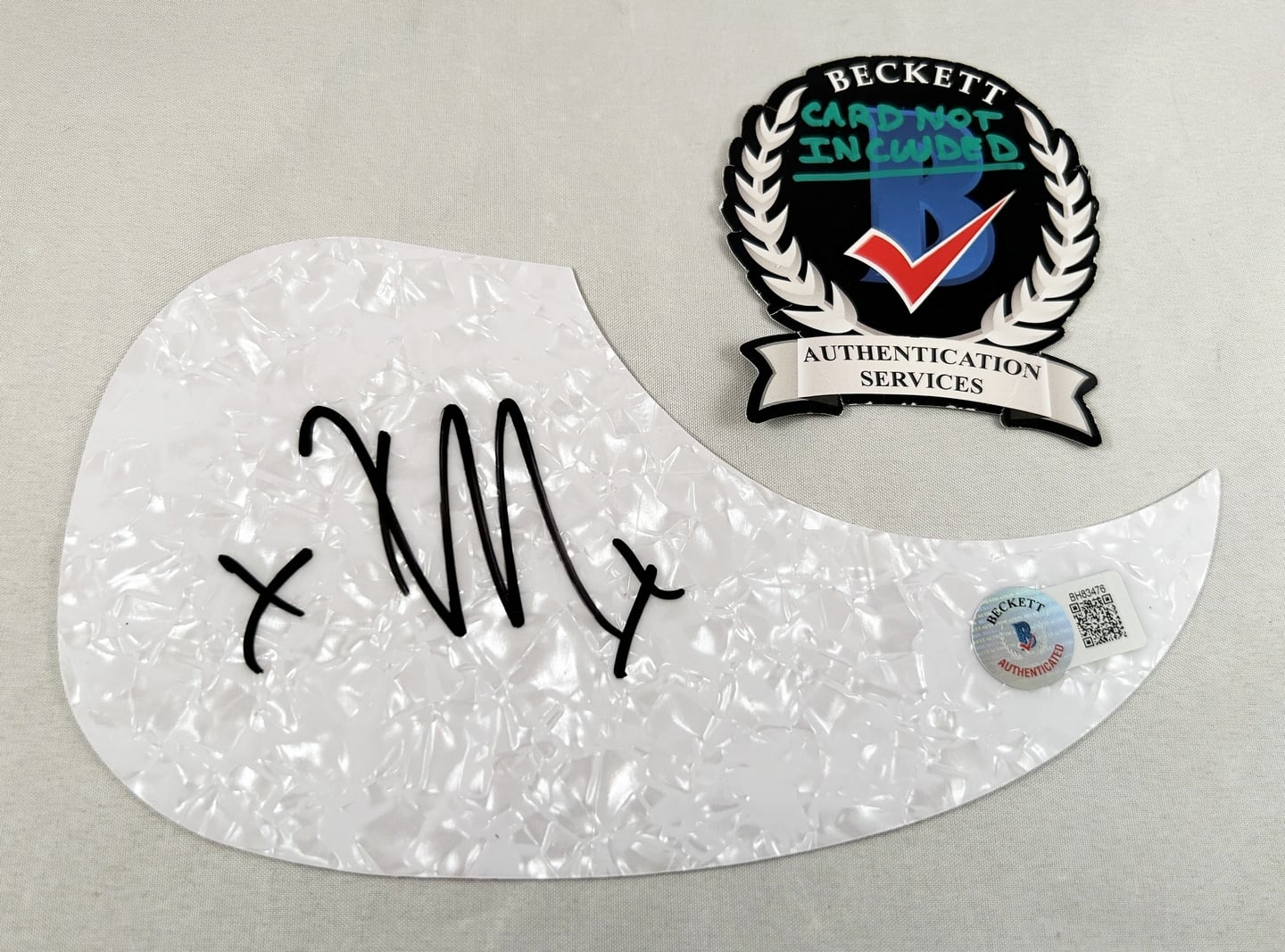 Tim McIlrath Signed Acoustic Pickguard Rise Against Beckett BAS