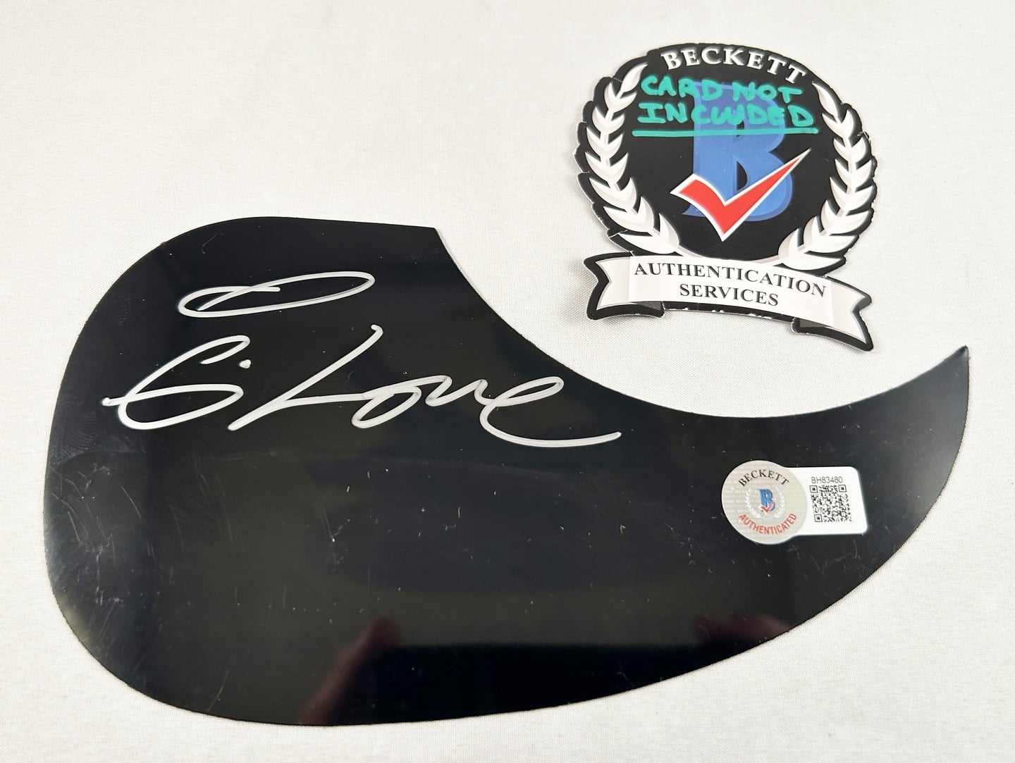 G Love Signed Acoustic Pickguard Beckett BAS 1