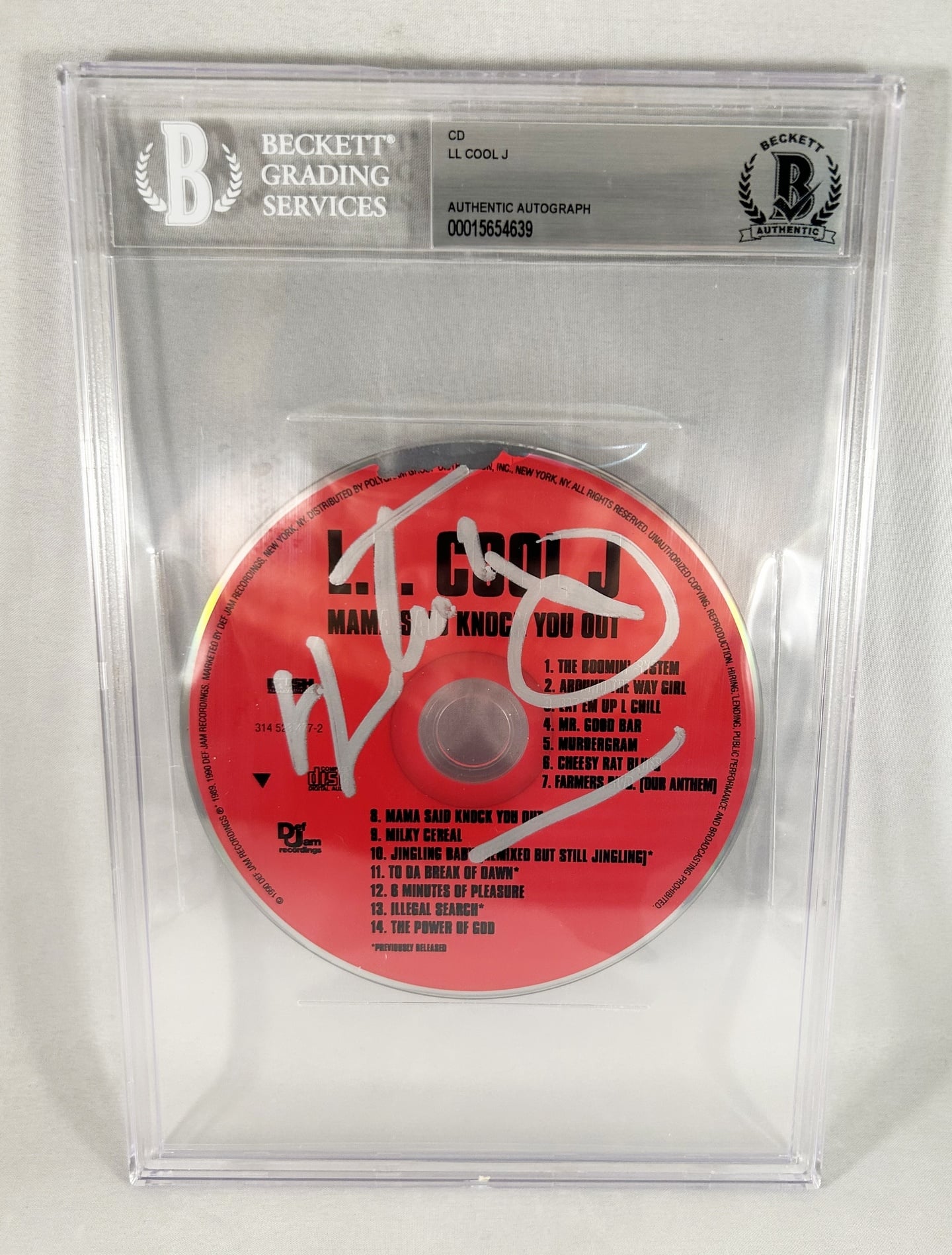 LL Cool J Signed CD Mama Said Knock You Out Beckett BAS
