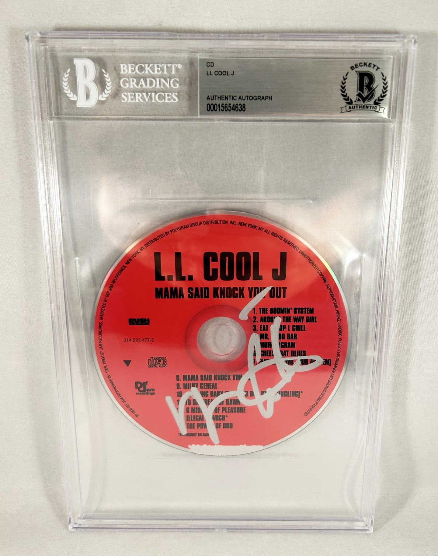 LL Cool J Signed CD Mama Said Knock You Out Beckett BAS 1