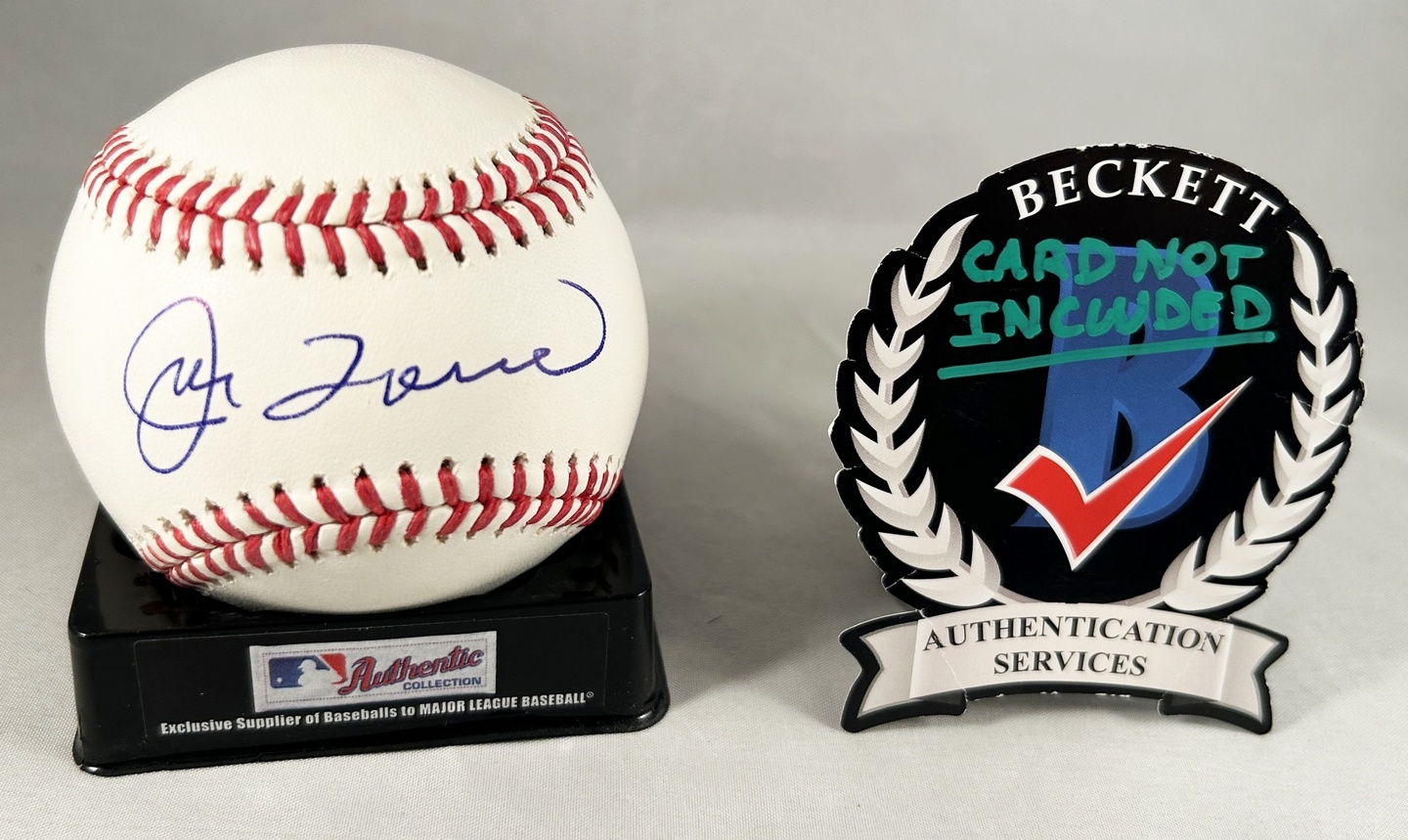 Joe Torre Signed Authentic MLB Baseball New York Yankees Beckett BAS