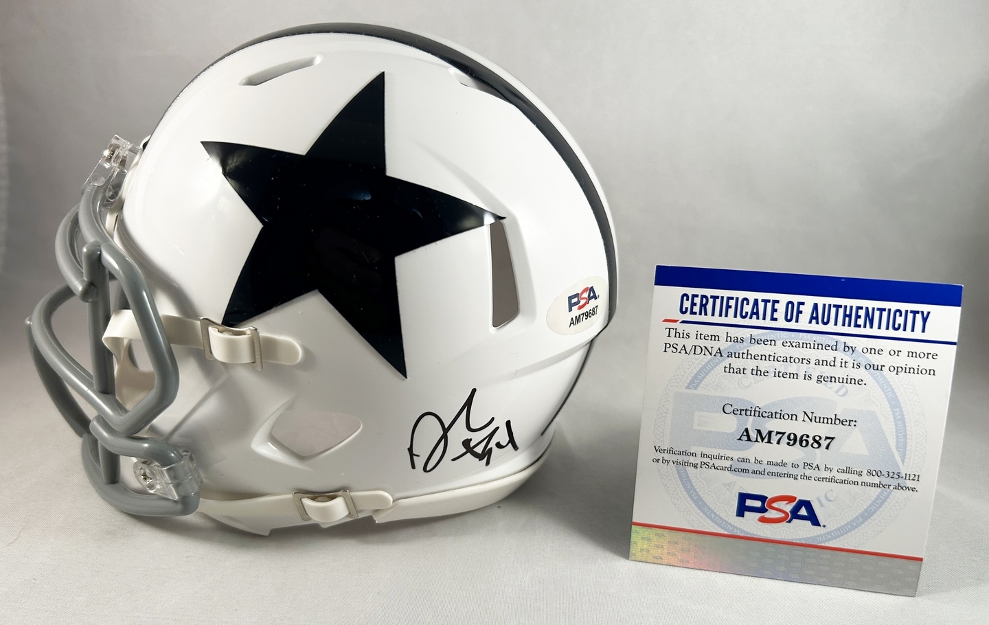Demarcus Ware Signed Mini Helmet Dallas Cowboys PSA/DNA