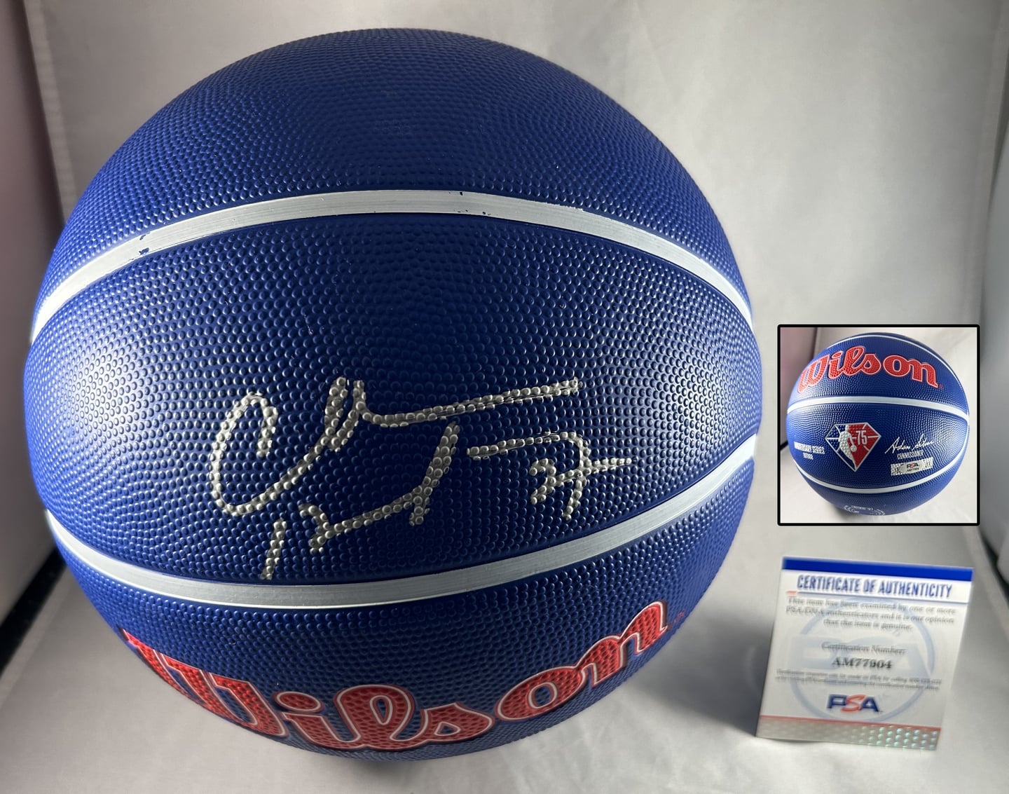 Charles Barkley Signed Basketball 75th Anniversary Phoenix Suns PSA/DNA 1