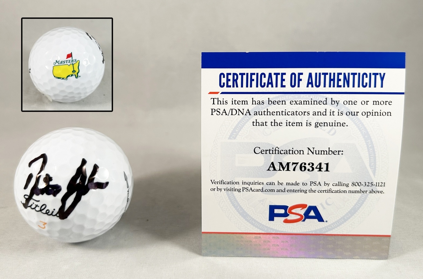 Dustin Johnson Signed Masters Golf Ball PSA/DNA