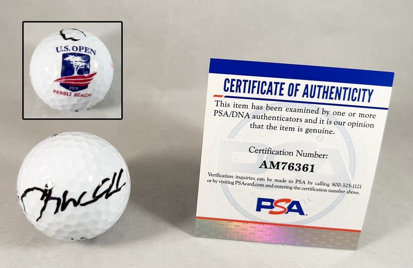 Gary Woodland Signed 2019 US Open Golf Ball PSA/DNA