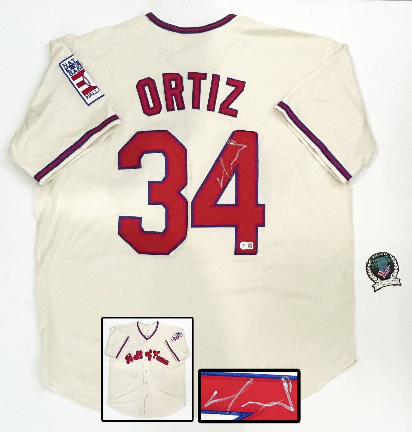 David Ortiz Signed Boston Red Sox HOF Hall of Fame Jersey Big Papi Beckett BAS