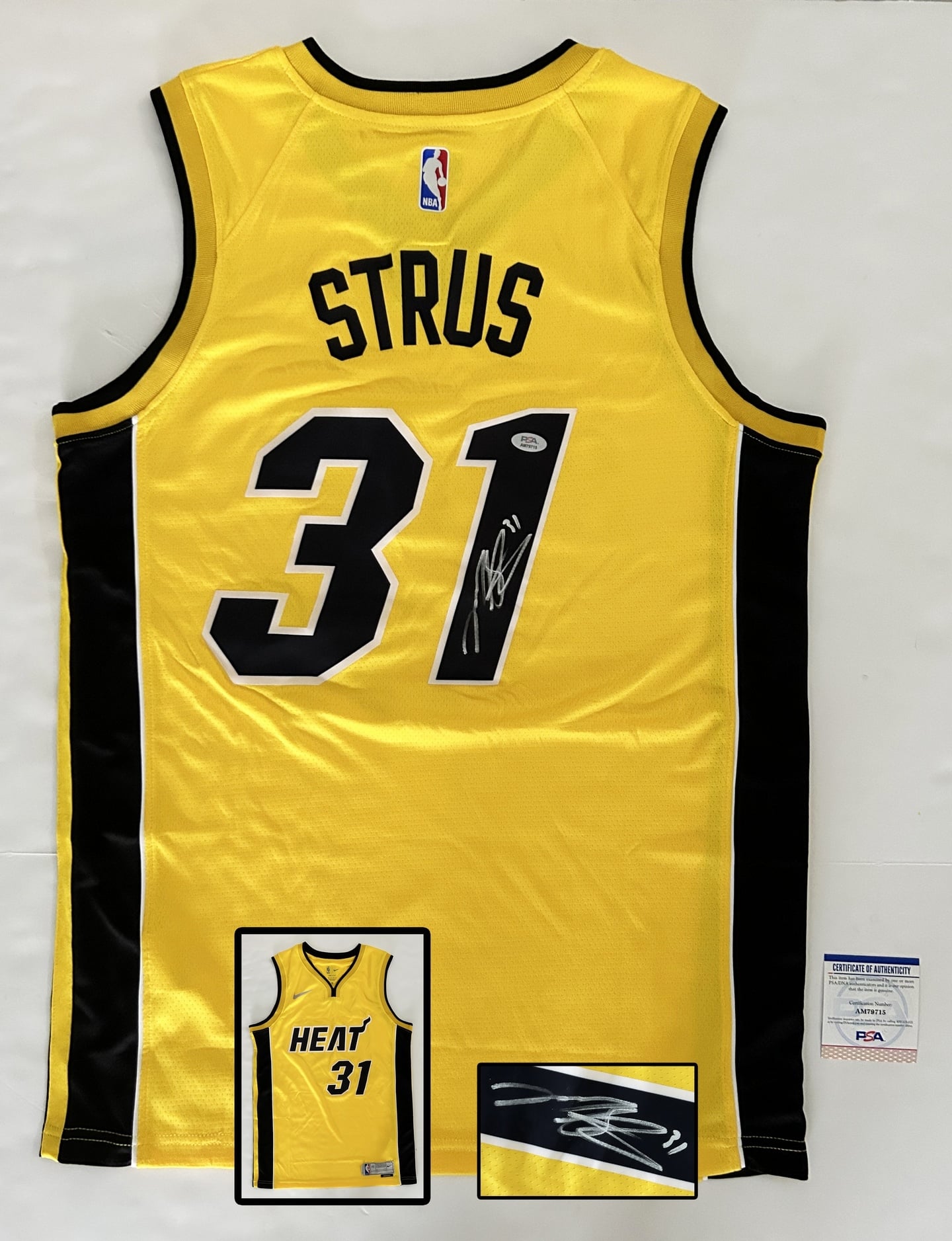 Max Strus Signed Jersey Miami Heat PSA/DNA