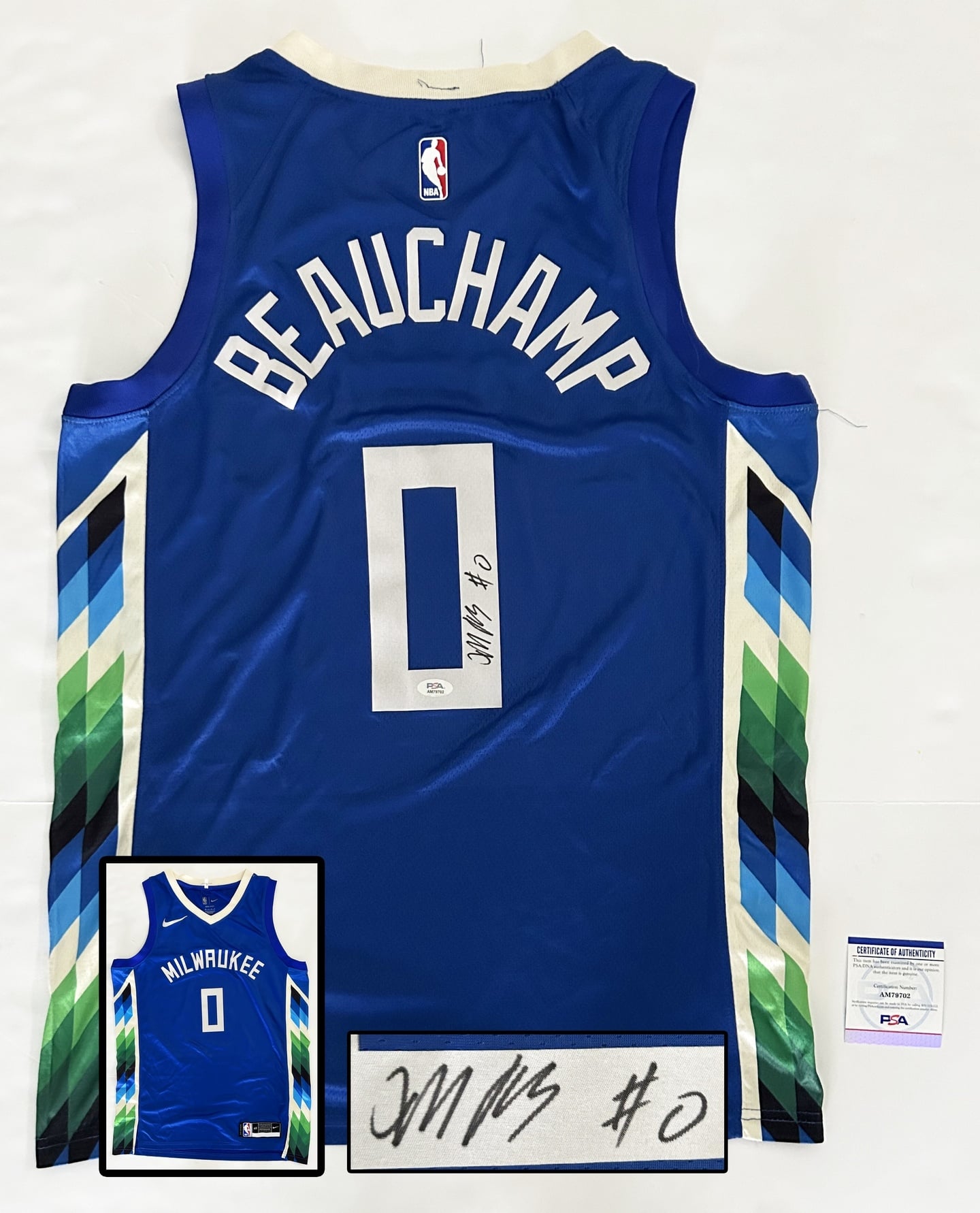 MarJon Beauchamp Signed Jersey Milwaukee Bucks PSA/DNA
