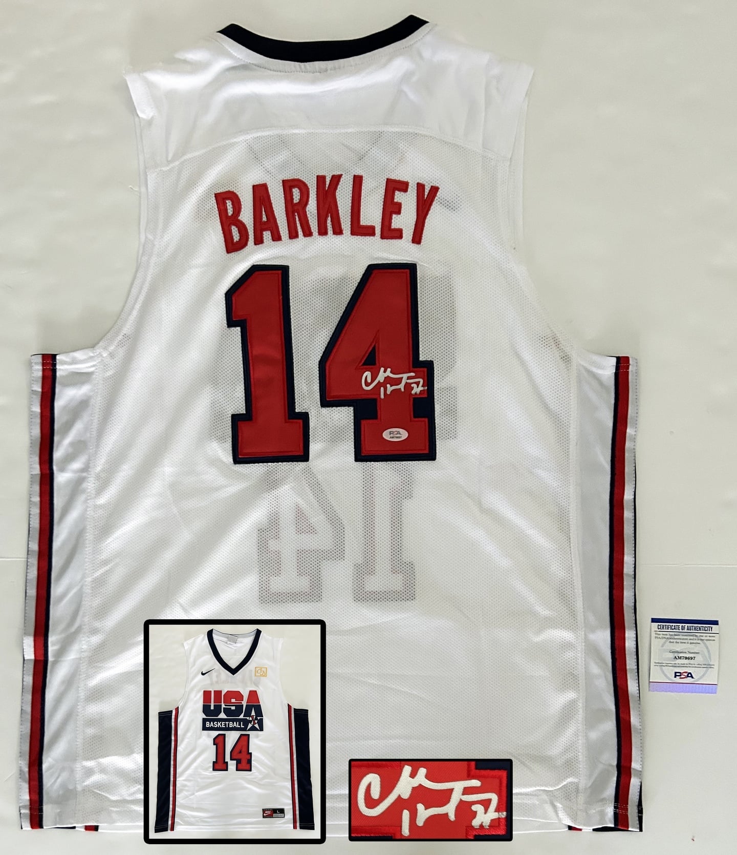 Charles Barkley Signed Jersey JSA 2020 Tokyo Olympics PSA/DNA