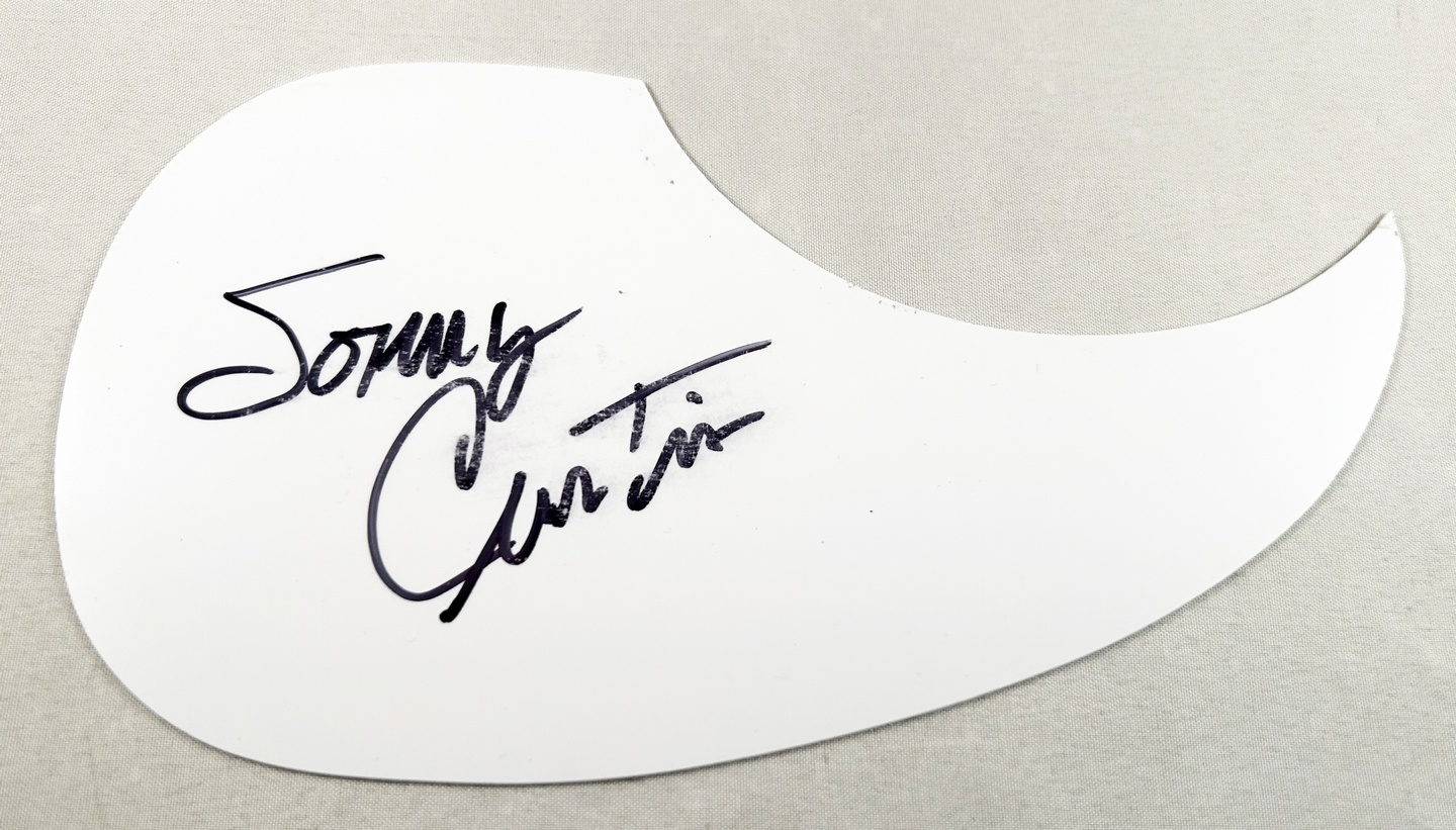 Sonny Curtis Signed Acoustic Pickguard