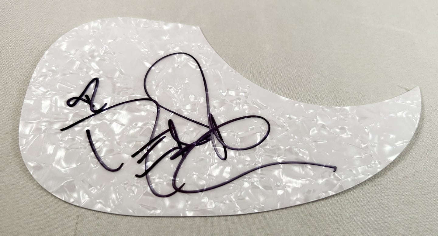 Deanna Carter Signed Acoustic Pickguard
