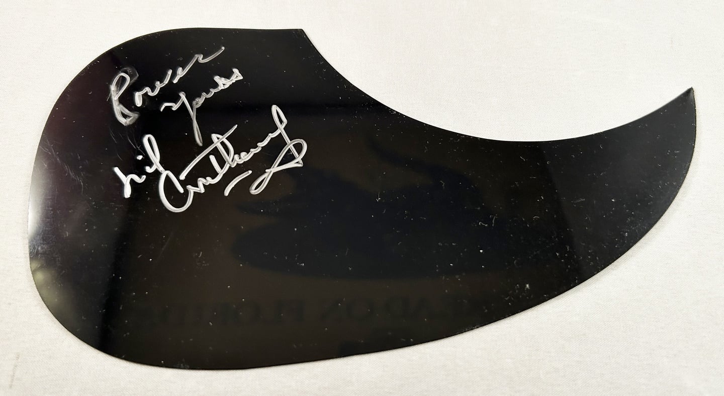 Lil Anthony Signed Acoustic Pickguard