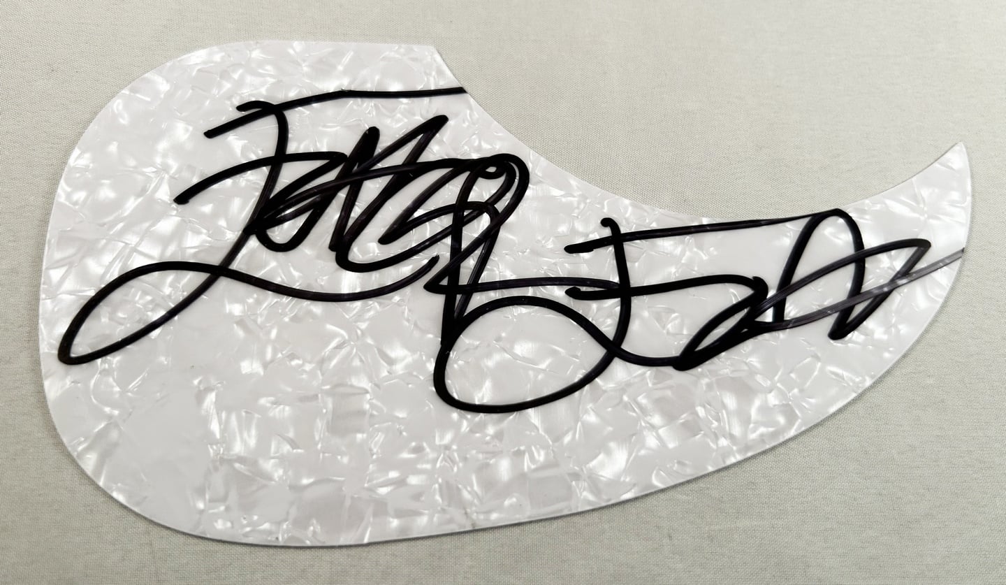 Flavor Flav Signed Acoustic Pickguard Public Enemy 1
