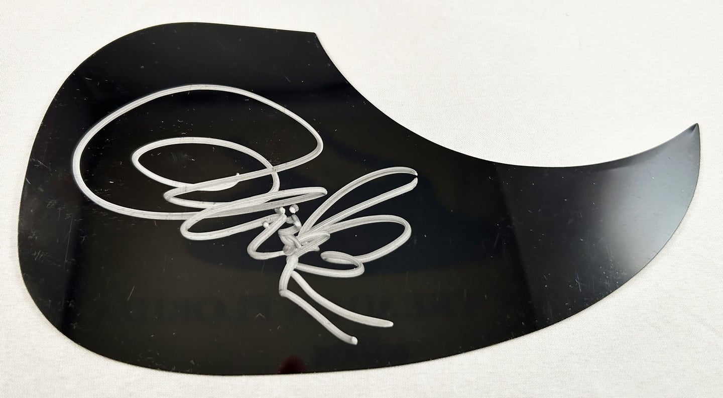 Jon Anderson Signed Acoustic Pickguard Yes 1