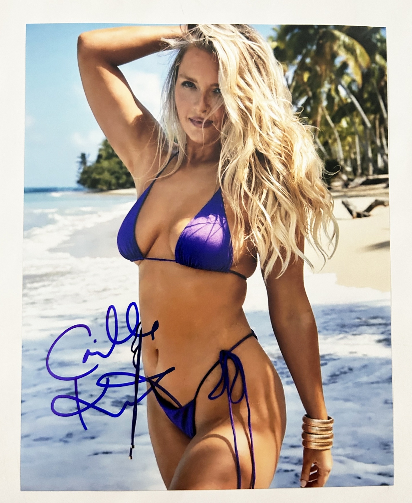 Camille Kostek Signed 8x10 Photo SI Swimsuit Model