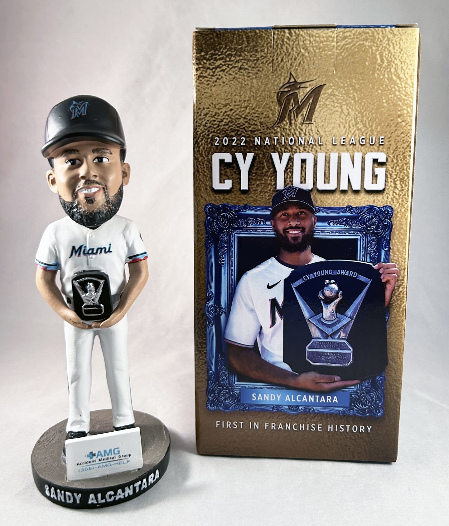 Sandy Alcantara Bobblehead Miami Marlins 2022 NL Cy Young