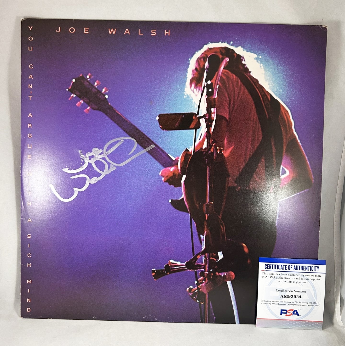 Joe Walsh Signed Vinyl LP Album PSA/DNA 2