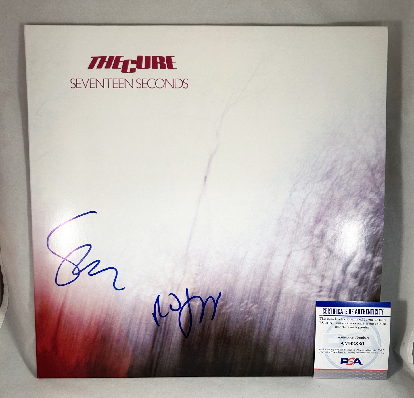Robert Smith and Simon Gallup Signed Vinyl LP Album The Cure PSA/DNA 1
