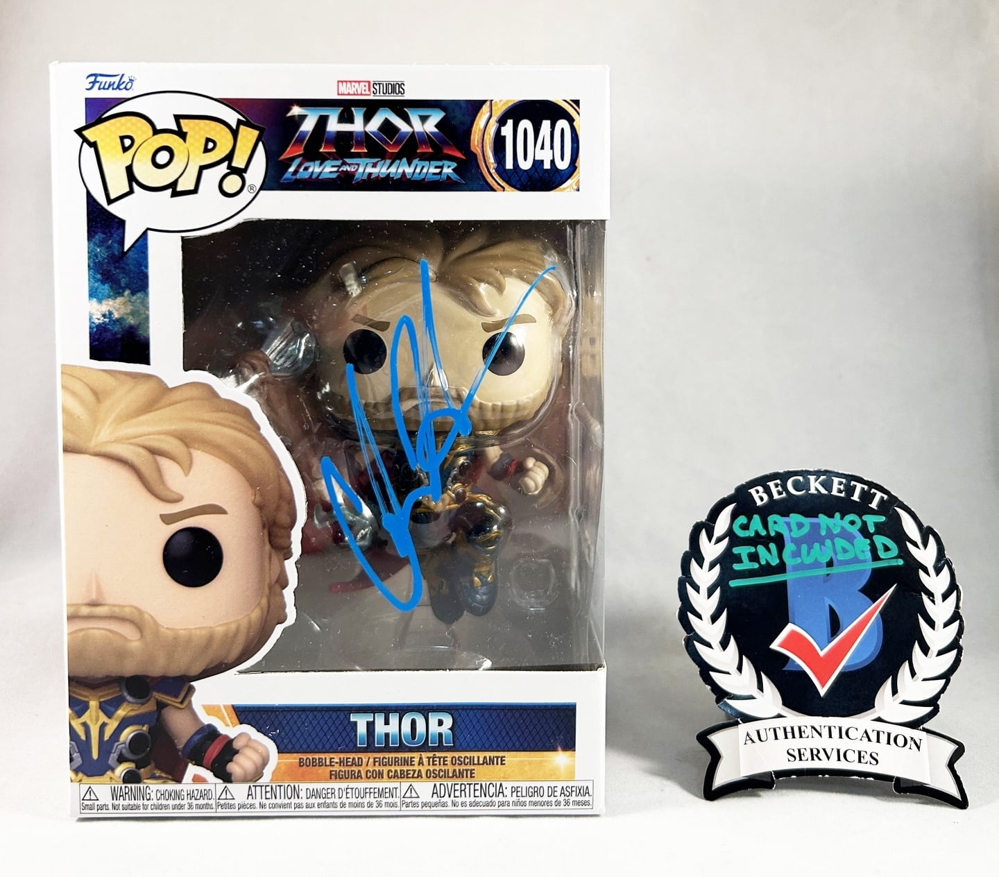 Chris Hemsworth Signed Funko Pop Thor Beckett BAS