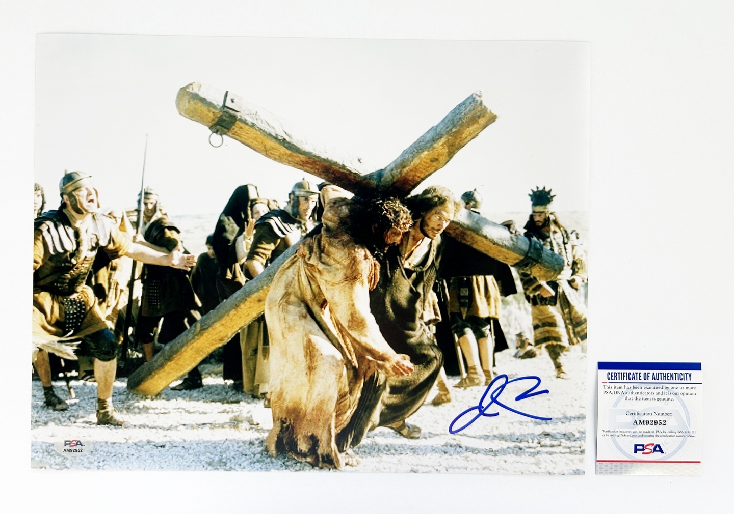 Jim Caviezel Signed 11x14 Photo Passion of The Christ PSA/DNA