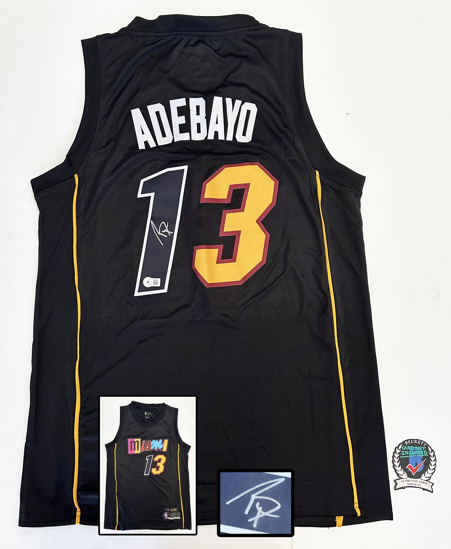 Miami Heat Bam Adebayo Signed Jersey JSA 2 - Memorabilia For Less