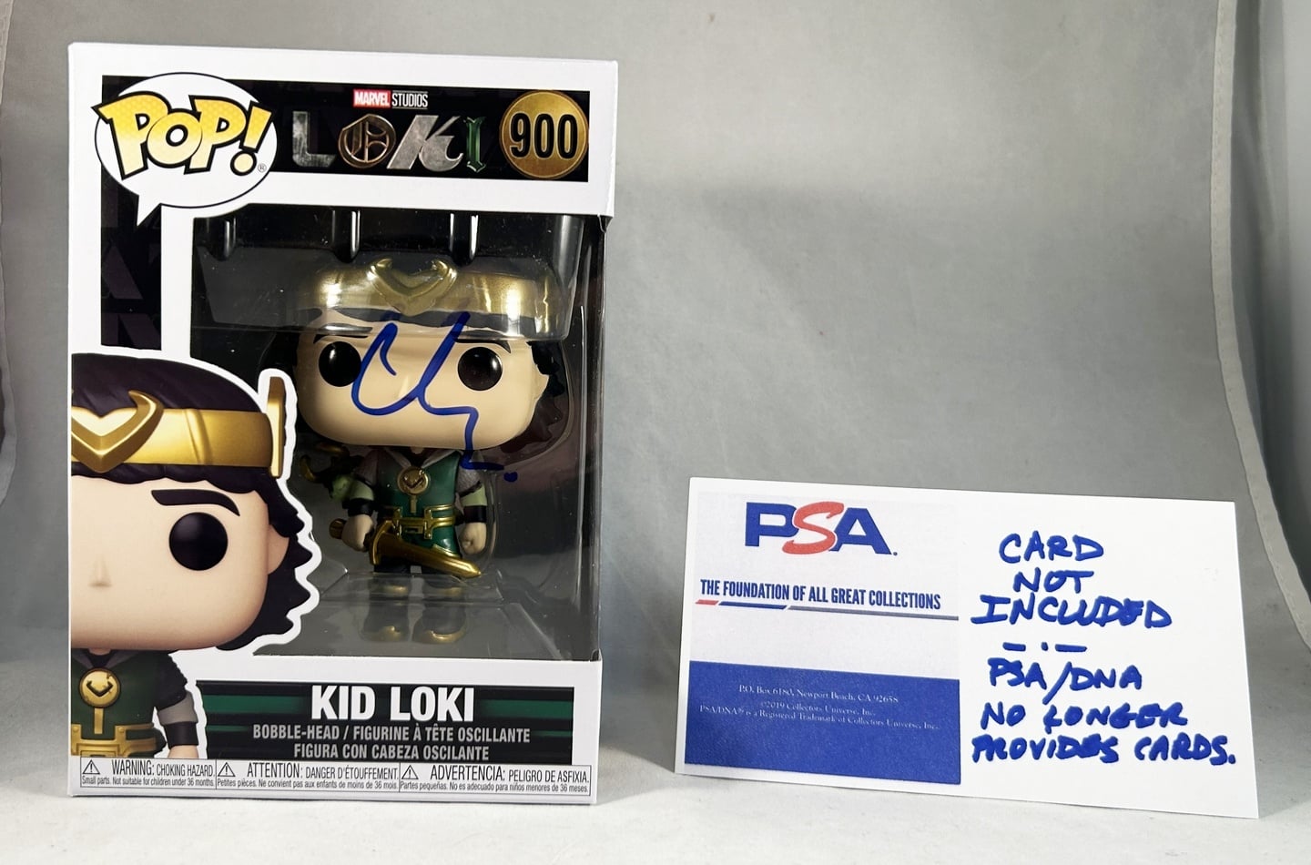 Matt Damon Signed Funko Pop Kid Loki PSA/DNA