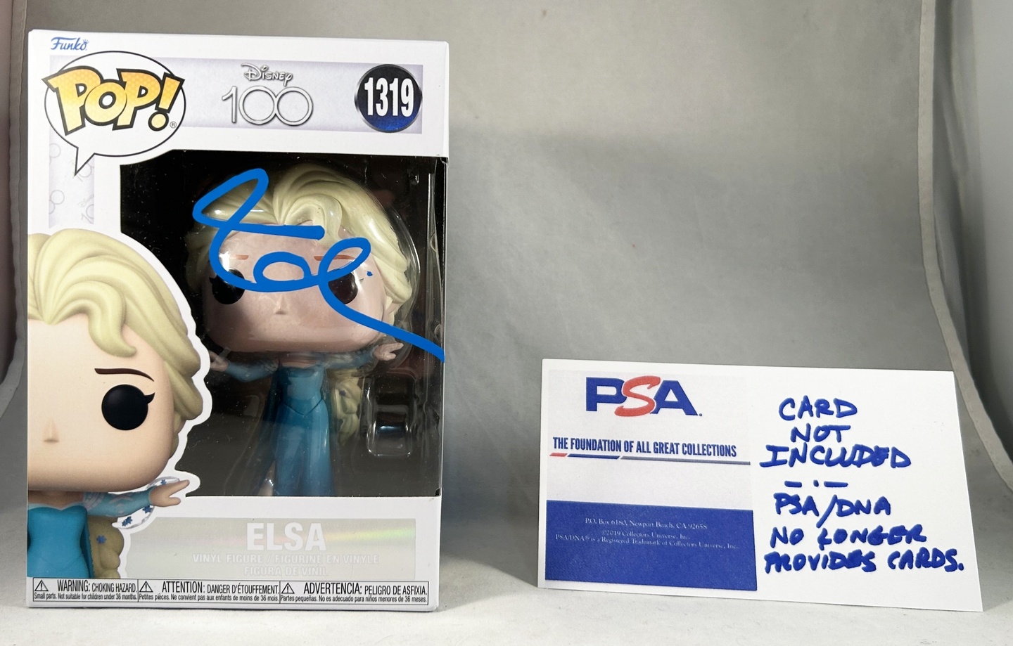 Idina Menzel Signed Funko Pop Elsa Frozen PSA/DNA
