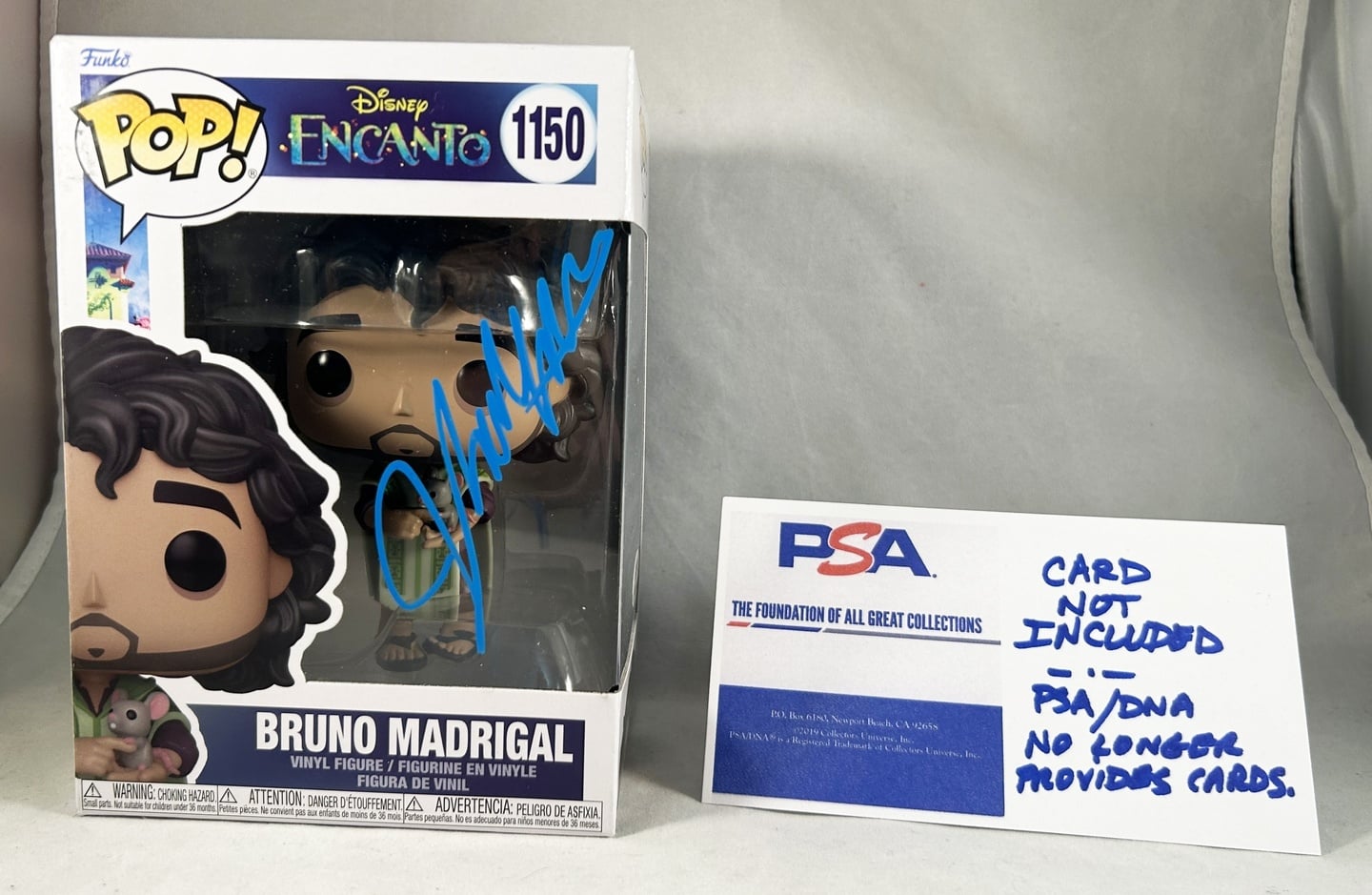 John Leguizamo Signed Funko Pop Encanto Bruno Madrigal PSA/DNA