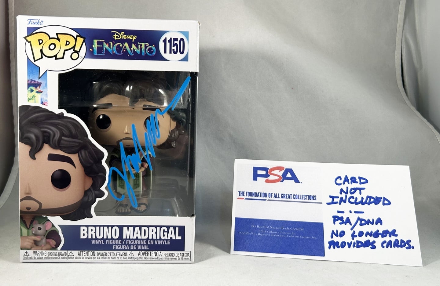 John Leguizamo Signed Funko Pop Encanto Bruno Madrigal PSA/DNA 1