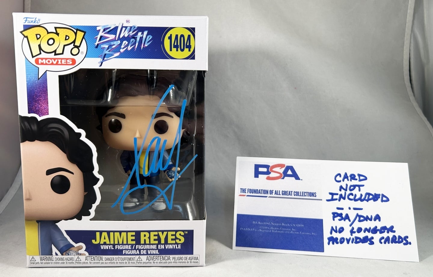 Xolo Mariduena Signed Funko Pop Blue Beetle Jaime Reyes PSA/DNA