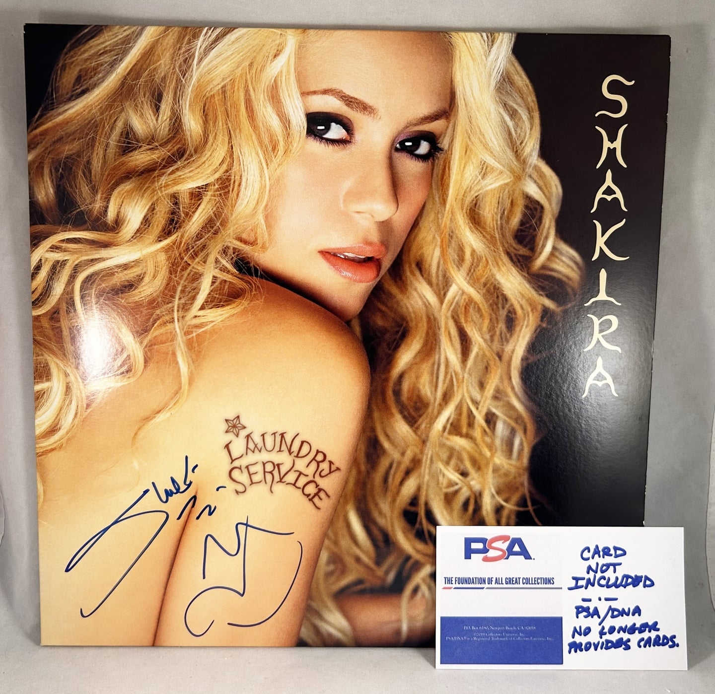Shakira Signed LP Vinyl Laundry Service PSA/DNA