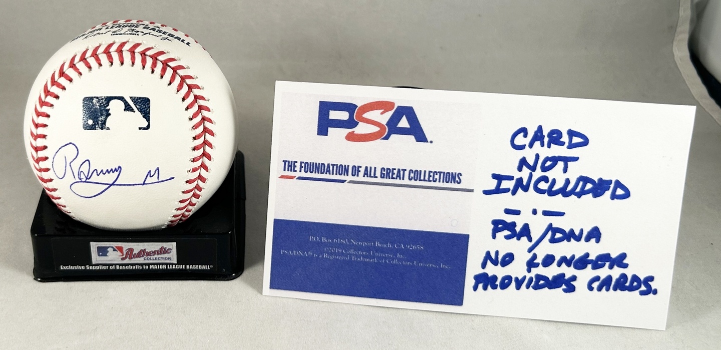 Ronny Mauricio Signed Authentic MLB Baseball New York Mets PSA/DNA
