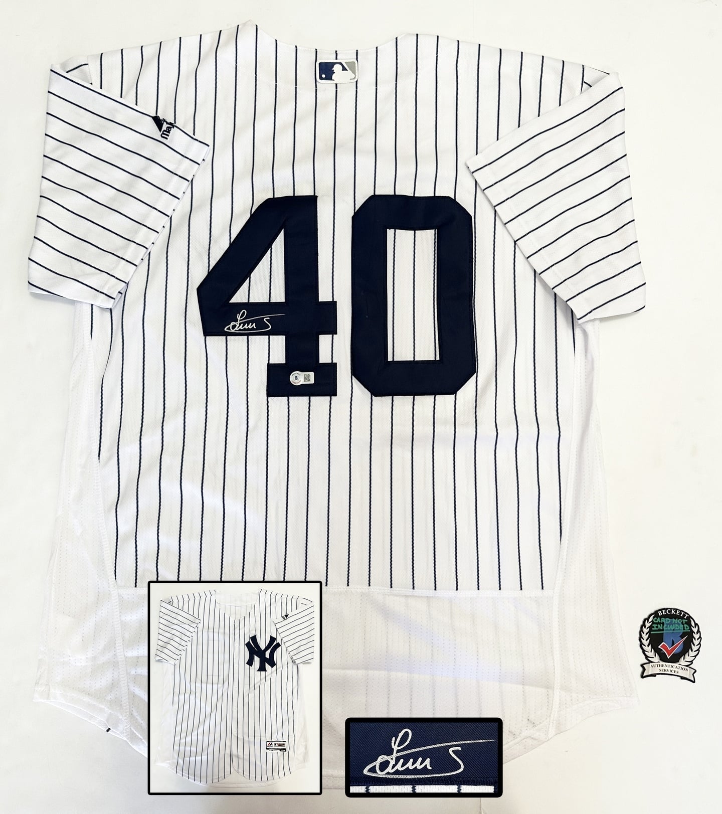 Luis Severino Signed Jersey New York Yankees Beckett BAS