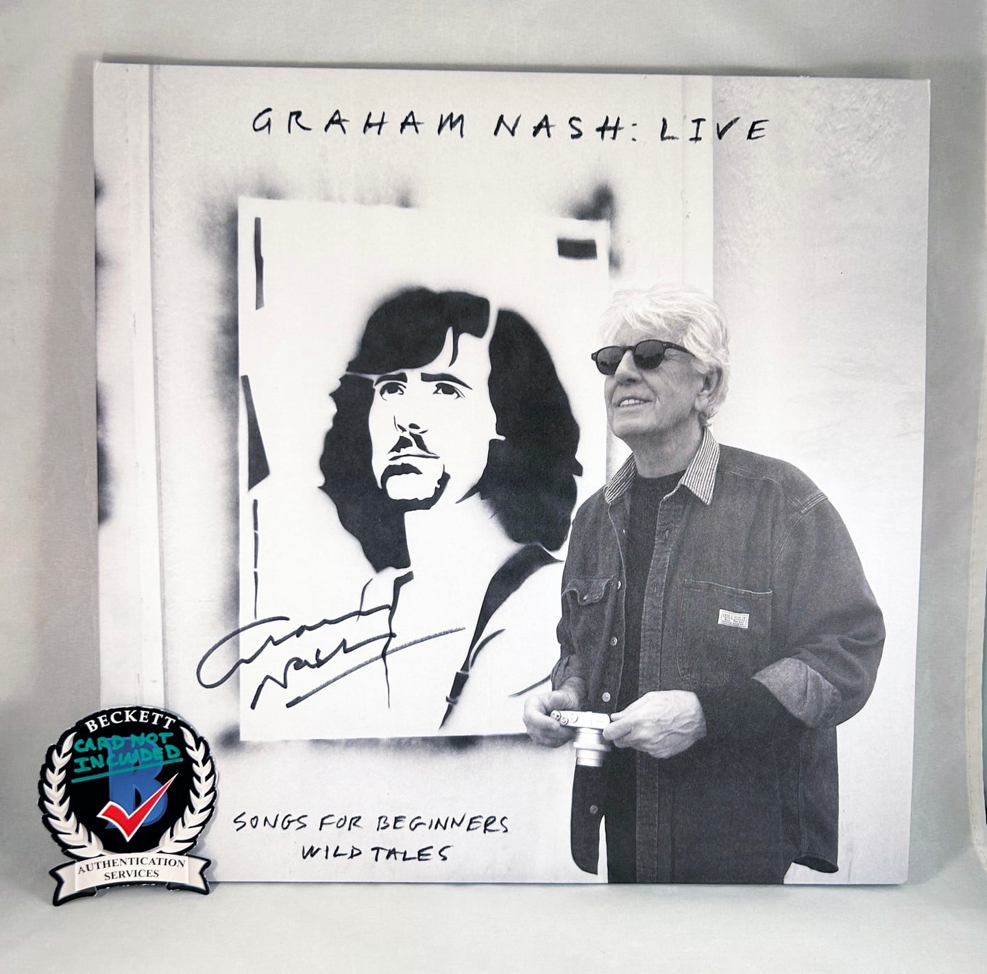 Graham Nash Signed Vinyl LP Album Beckett BAS 1