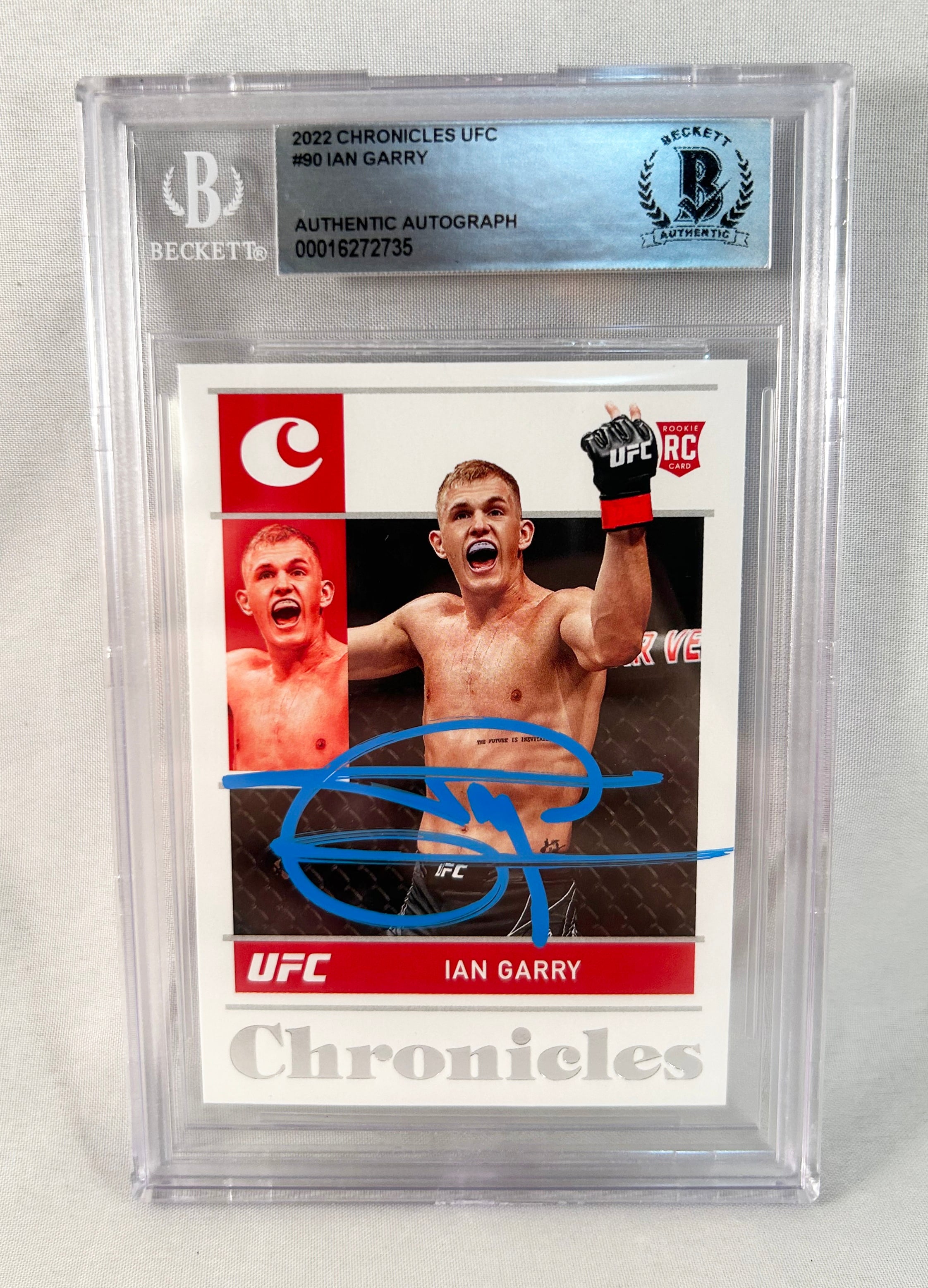 Ian Garry Signed Rookie Card 2022 Chronicles #80 Beckett BAS