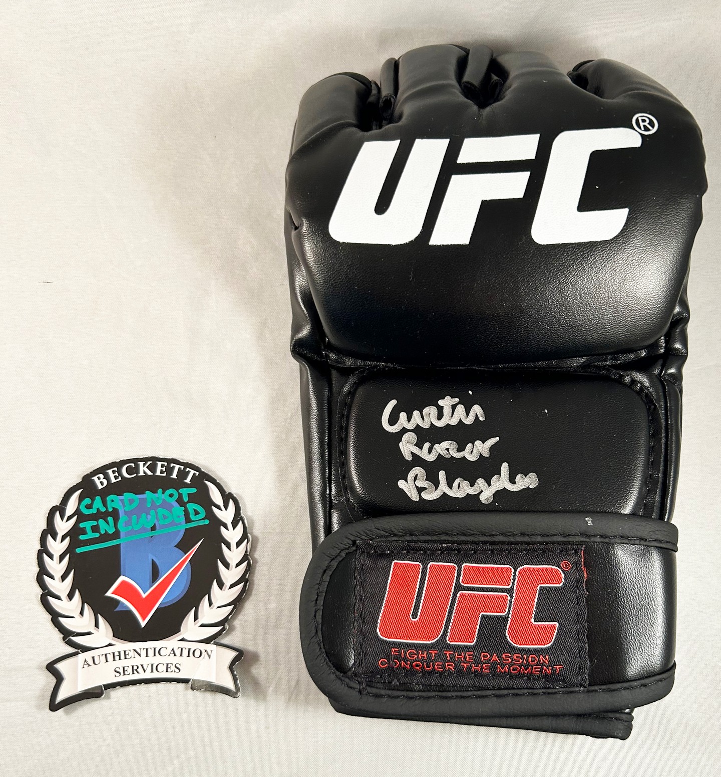 Curtis Blaydes Signed UFC Glove MMA Rayzor Beckett BAS 1
