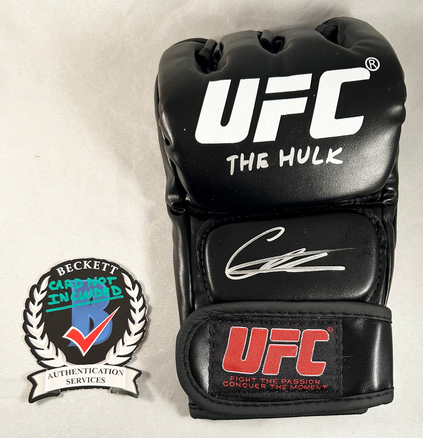Ion Cutelaba Signed UFC Glove MMA Hulk Beckett BAS
