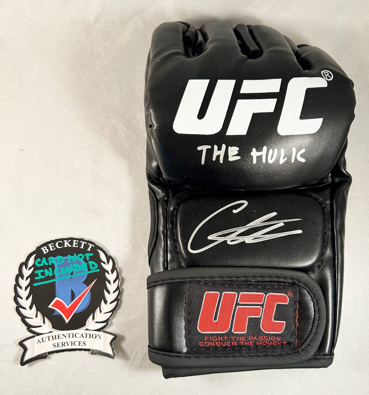 Ion Cutelaba Signed UFC Glove MMA Hulk Beckett BAS 1