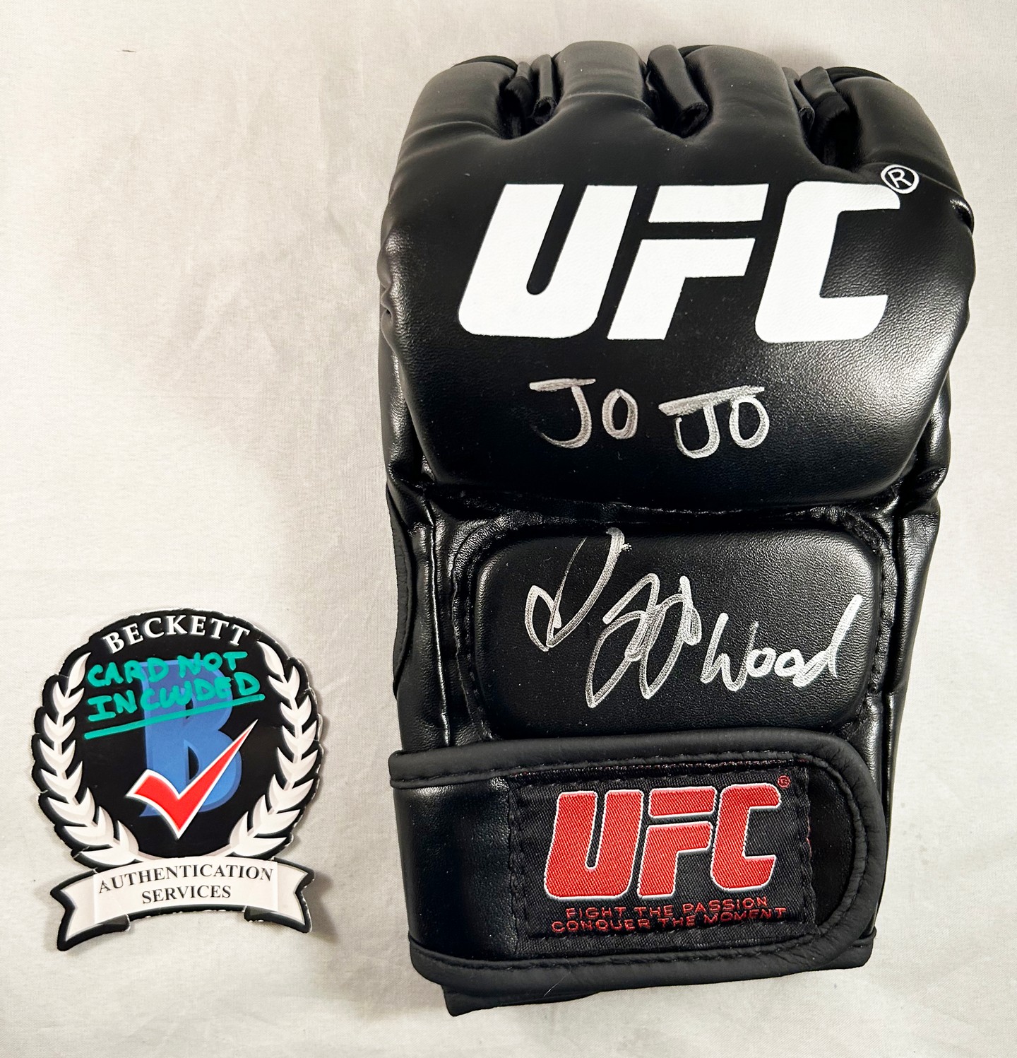 Joanne Wood Signed UFC Glove MMA JoJo Beckett BAS