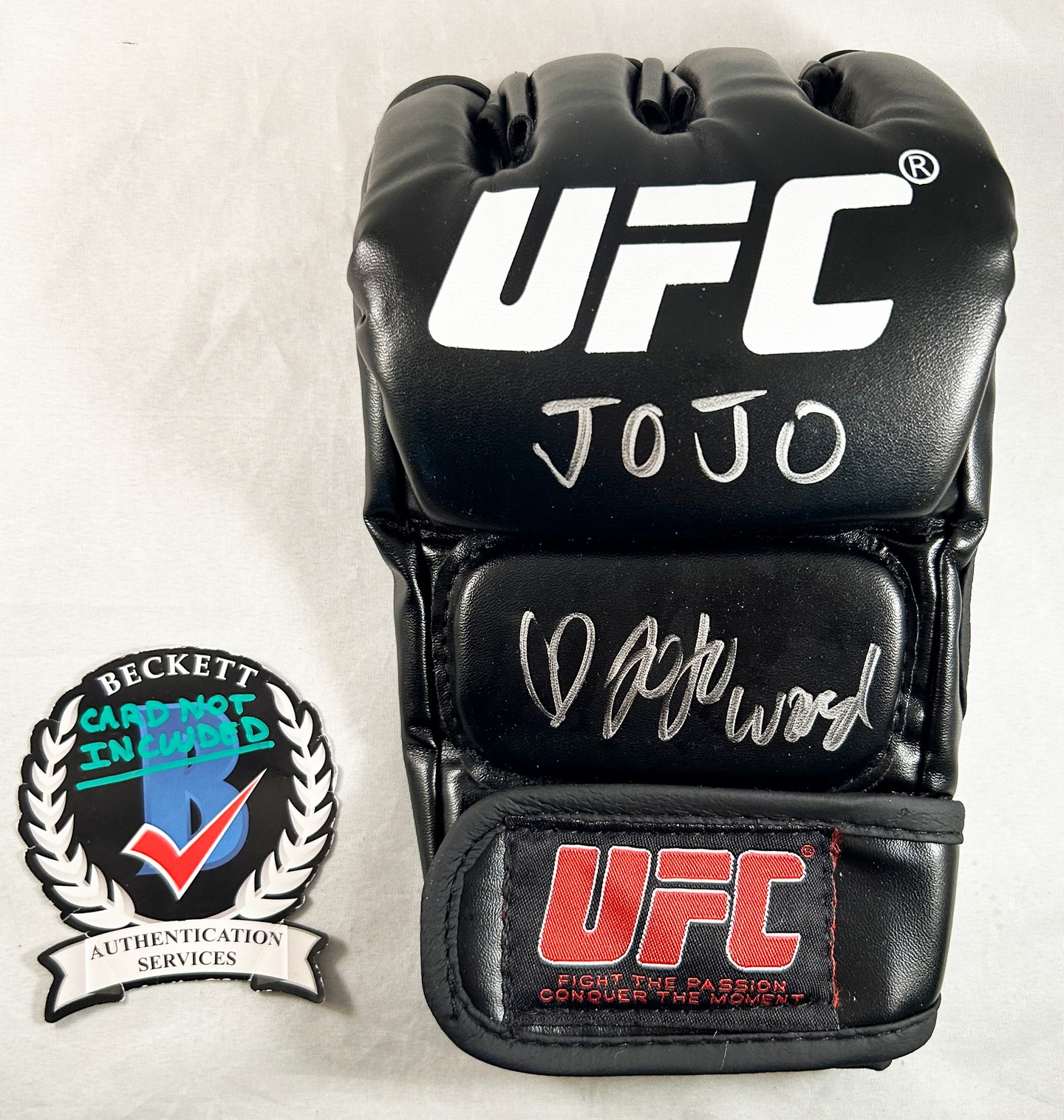 Joanne Wood Signed UFC Glove MMA JoJo Beckett BAS 1