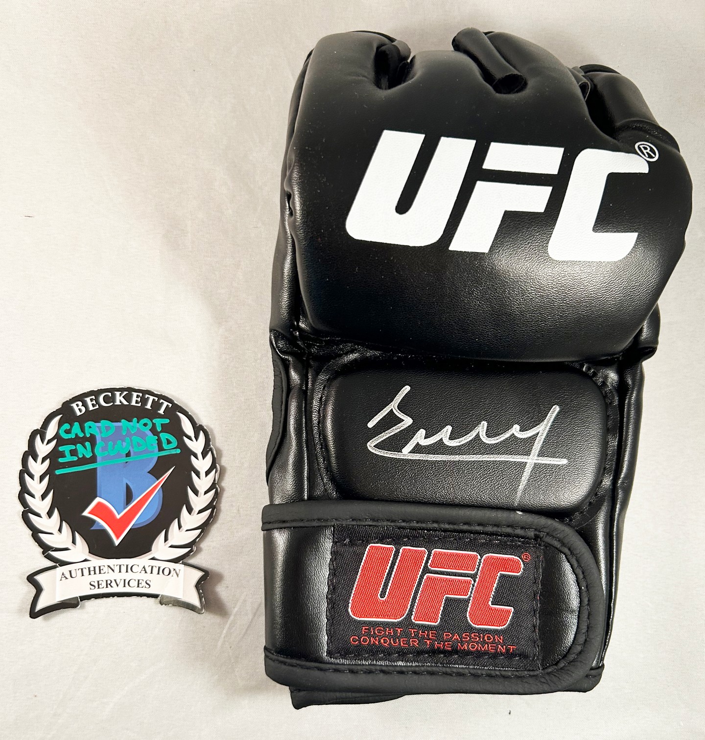 Jailton Almeida Signed UFC Glove MMA Beckett BAS 1