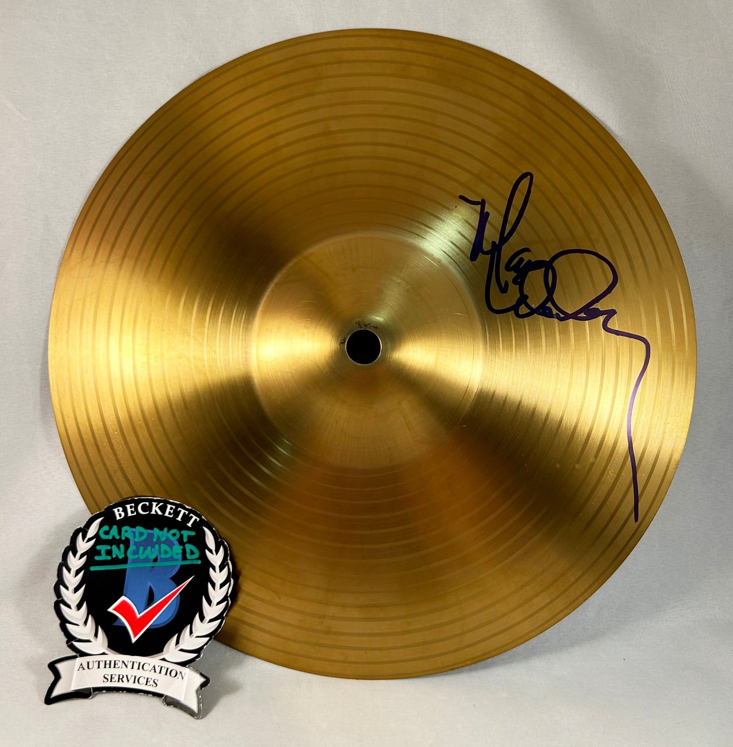 Max Weinberg Signed Cymbal Bruce Springsteen & E Street Band Beckett BAS