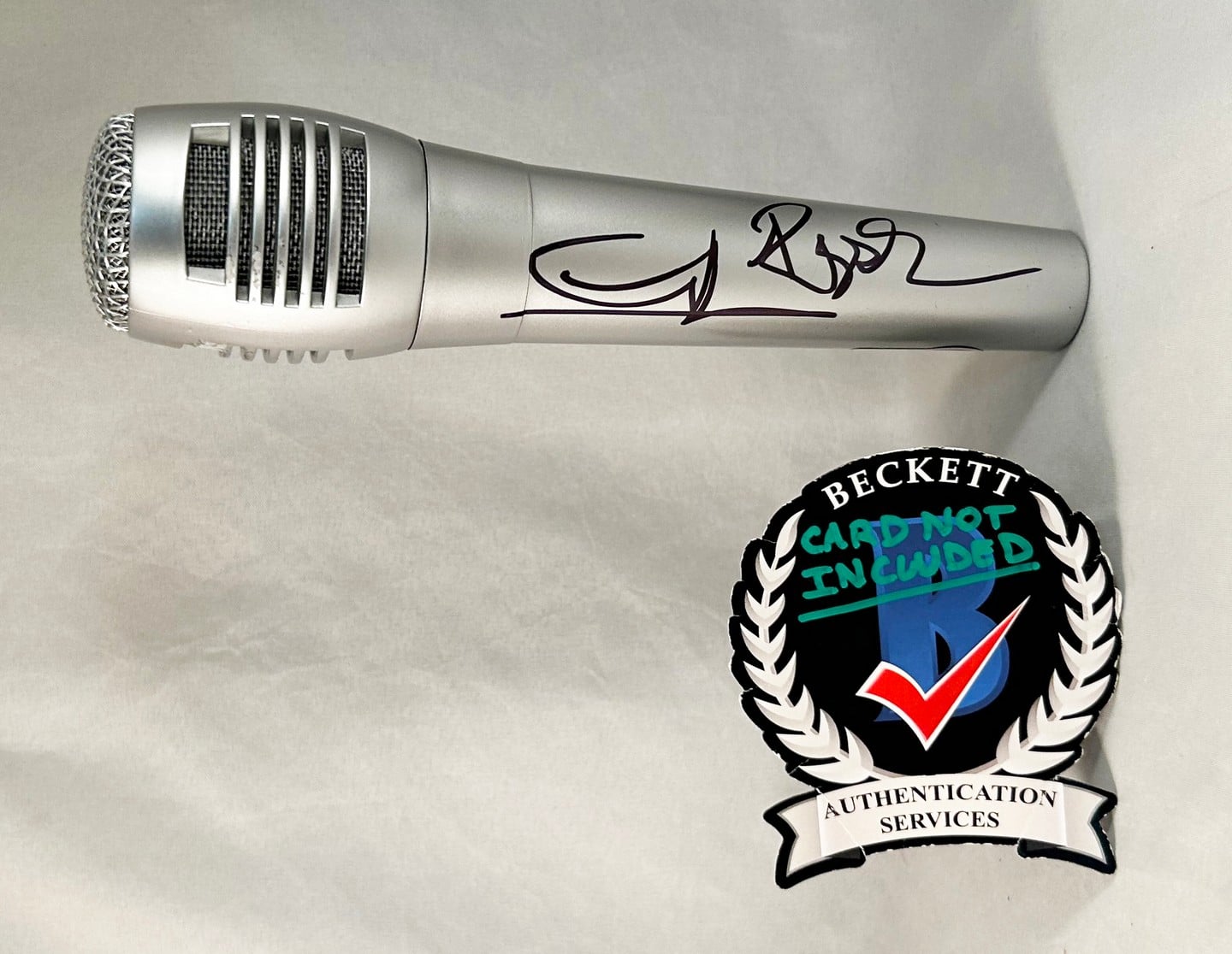 Russell Hitchcock and Graham Russell Signed Microphone Air Supply Beckett BAS 1