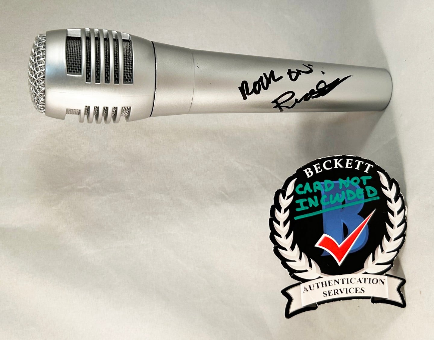 Russell Hitchcock Signed Microphone Air Supply Beckett BAS