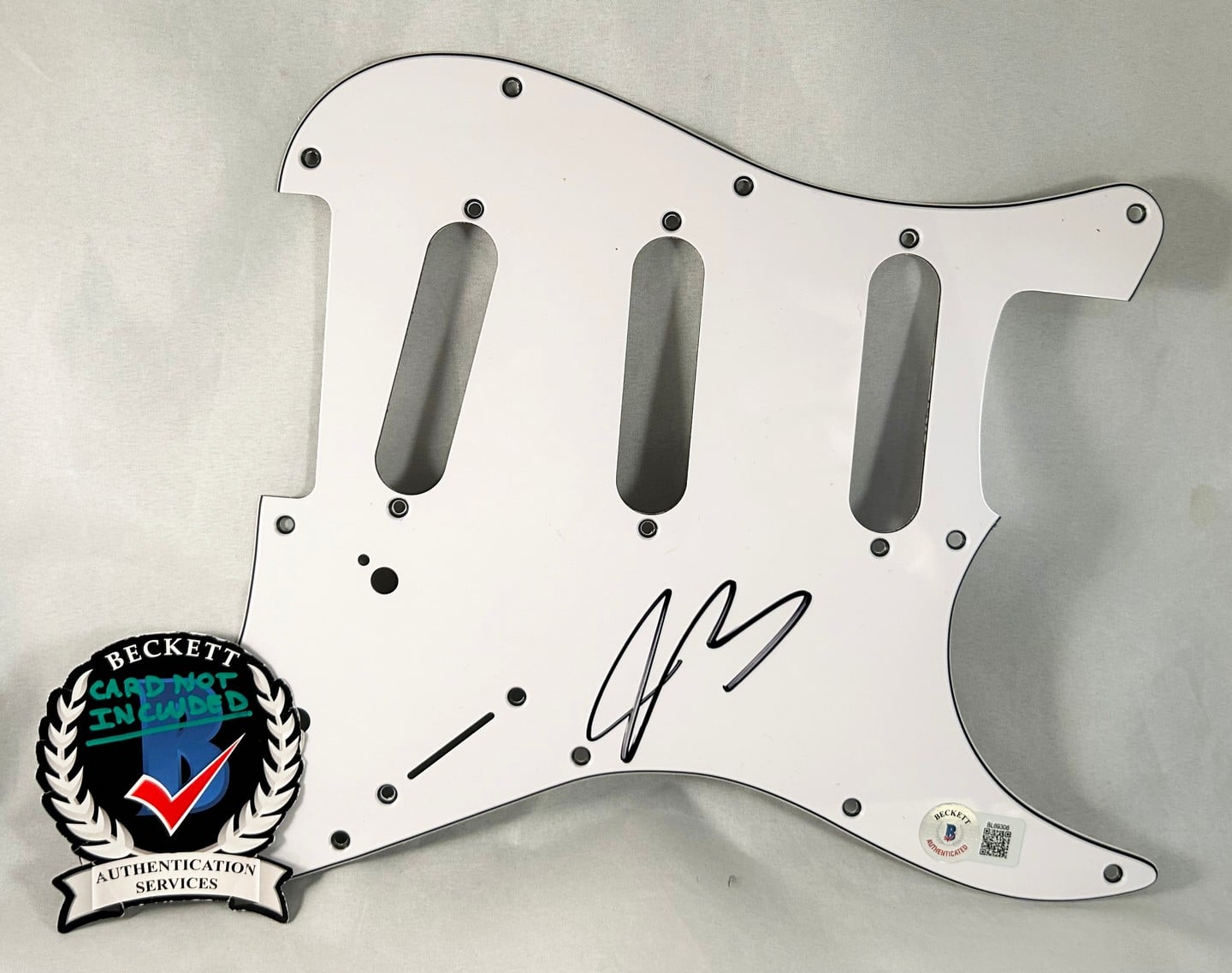 Joe Bonamassa Signed Electric Pickguard Beckett BAS 1
