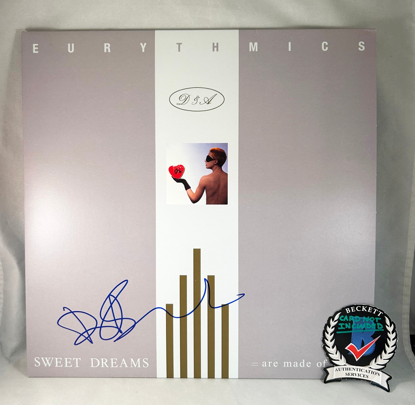 Dave Stewart Signed Vinyl LP Album Eurythmics Beckett BAS