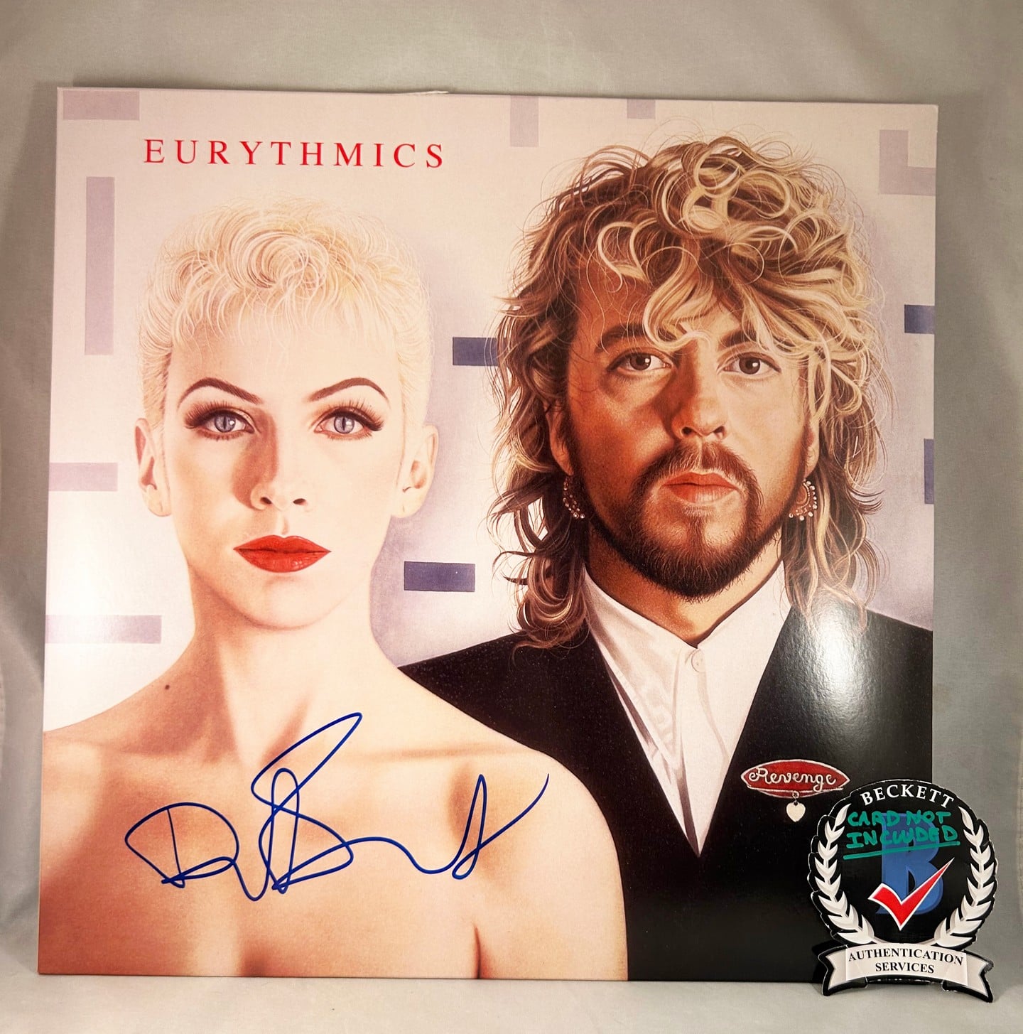 Dave Stewart Signed Vinyl LP Album Eurythmics Beckett BAS 2