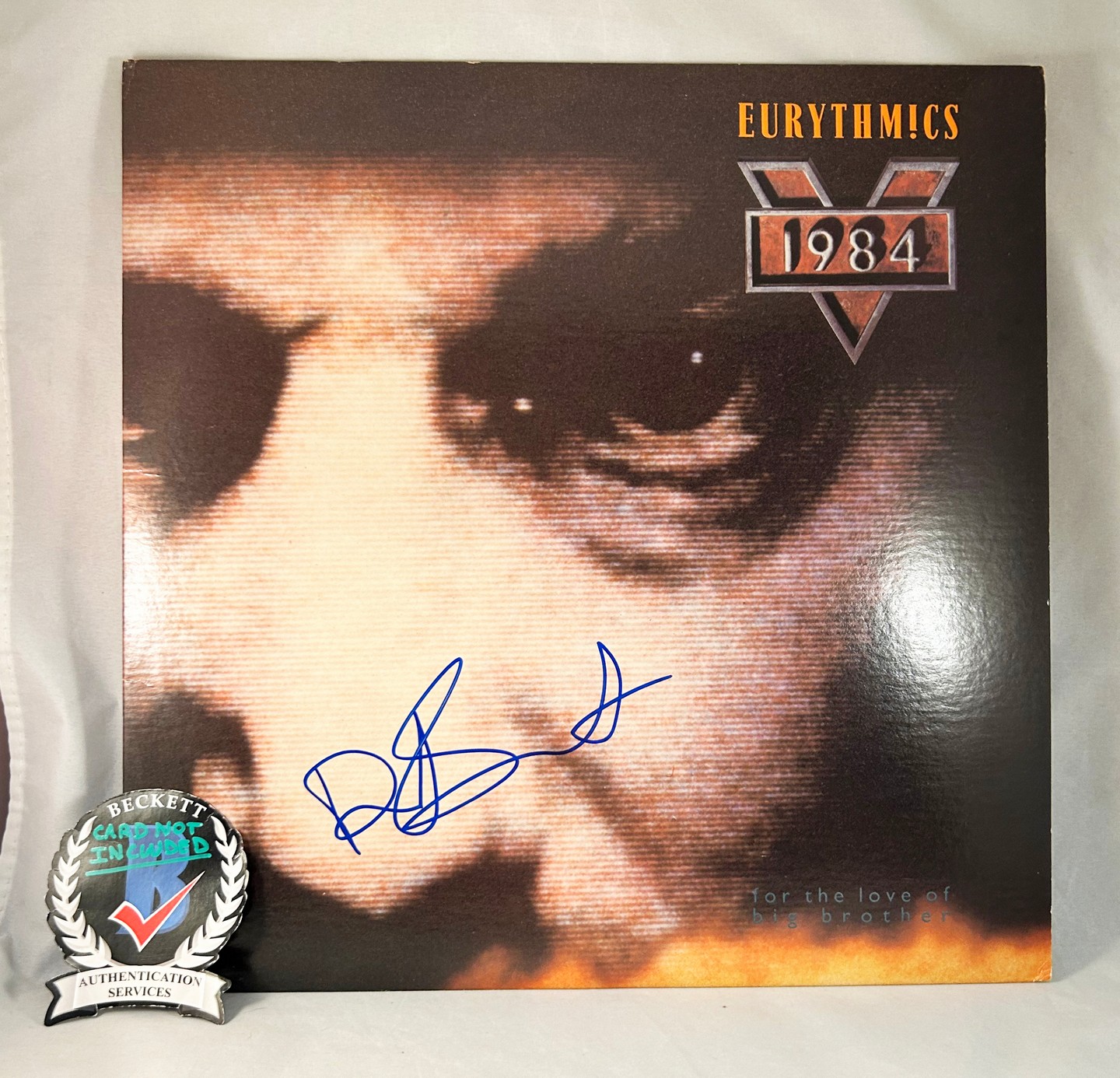 Dave Stewart Signed Vinyl LP Album Eurythmics Beckett BAS 4