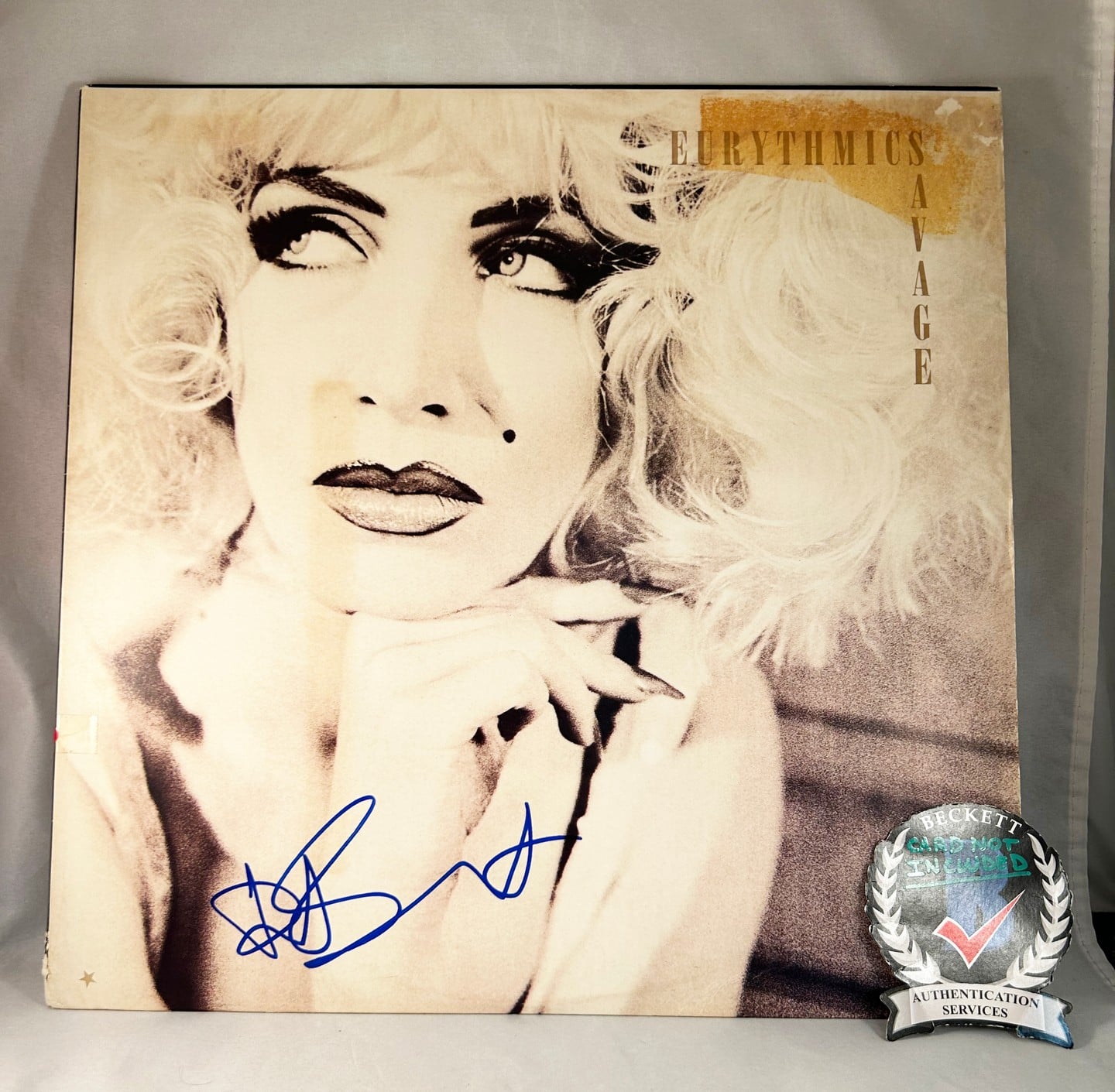 Dave Stewart Signed Vinyl LP Album Eurythmics Beckett BAS 5